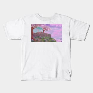 House on the Edge of a Cliff Kids T-Shirt